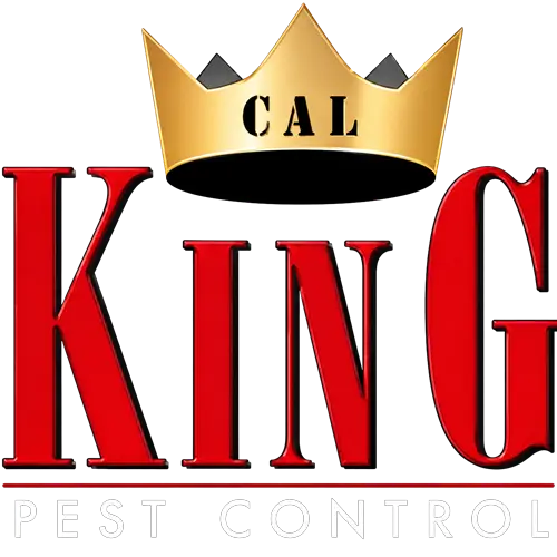 Cal King Pest Control   Cal King Pest Control   Cal King Pest Control logo with a gold crown above bold red KING and light gray PEST CONTROL text